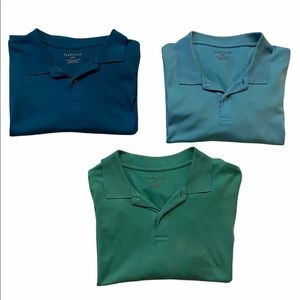 Lot of three (3) Van Heusen Polo Shirts Size Large